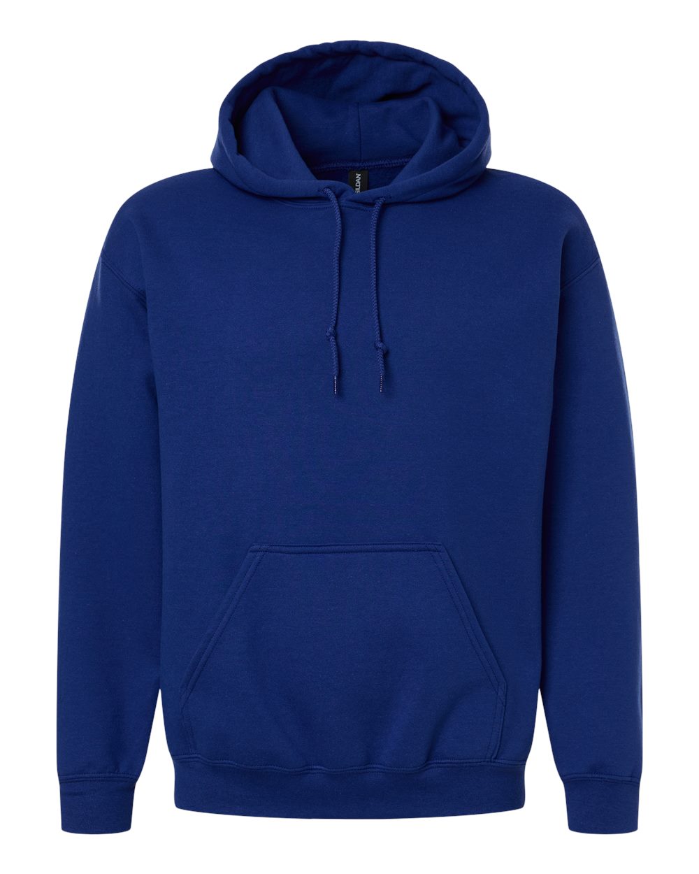 Royal Blue custom printed hoodie, front view