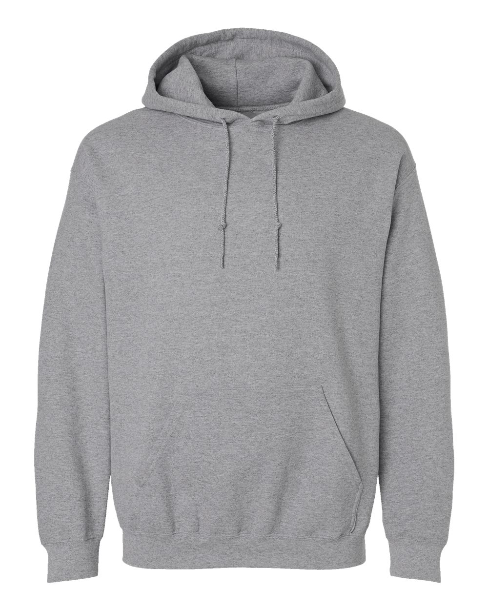 Sport Grey custom printed hoodie, front view